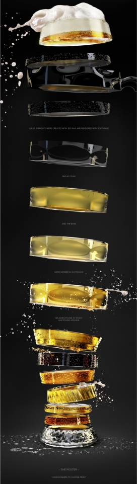 Beer cuts-转转转-啤酒切片艺术