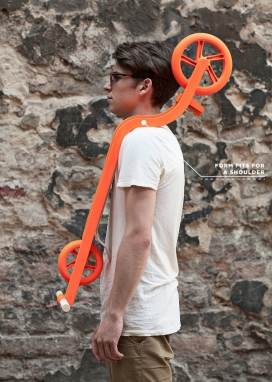 pigeon_kick滑板车-折叠后它结构紧凑,流线型