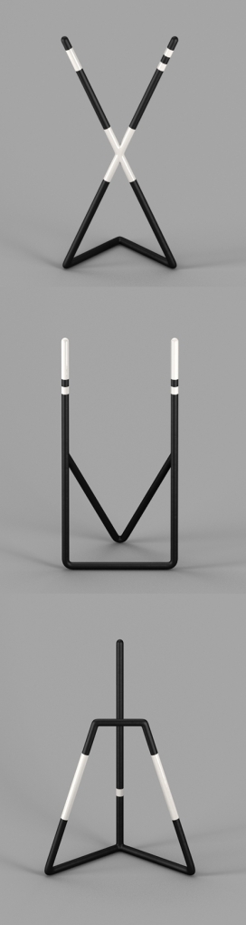 Tribe创造简约的标志性支架-灵感来自运动服