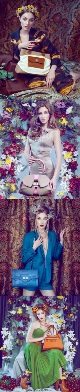 Anya Sushko手提包广告代言人像