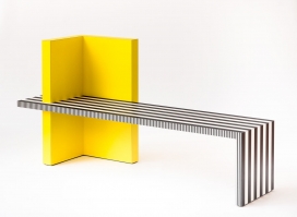 大胆图案与明亮斑马条纹色彩家具设计