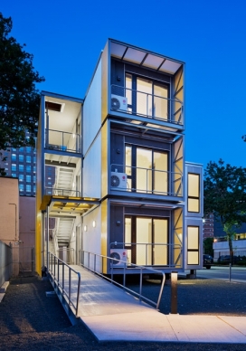 纽约三层楼家园-用于灾后房屋的蓝图，应对自然灾害而设计的房屋