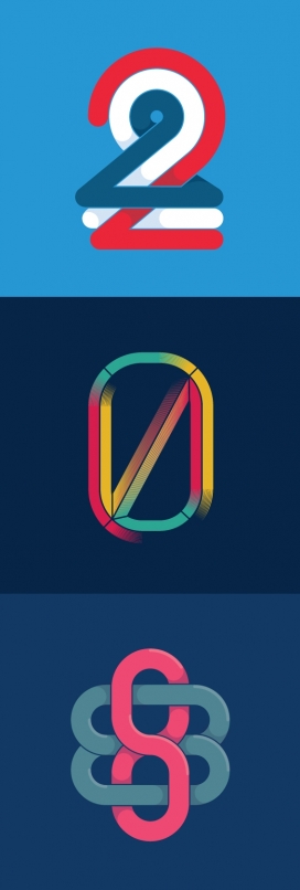 Numbers/Números创意字母字体设计