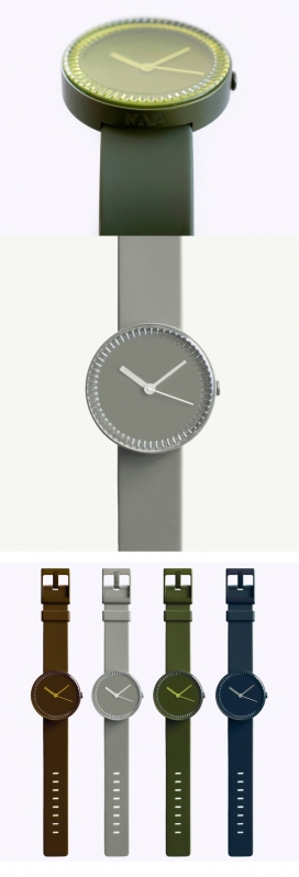 Bottle腕表设计-小小的凸起挤压作用是避免与平坦表面产生吸力，有四种颜色