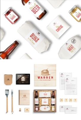 Warren-自然有机汉堡包包装设计