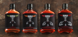 Diablo Hottest Sauce果酱包装设计-俄罗斯Branding Agency设计机构作品-灵感来自于愤怒的公牛形象