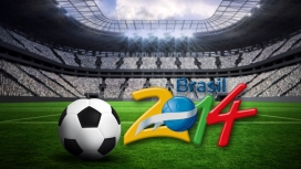 2014巴西世界杯足球与球场