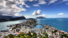 挪威奥勒松渔村小镇