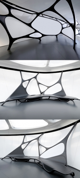 巴黎香奈尔无规则几何图形移动玻璃钢艺术厅