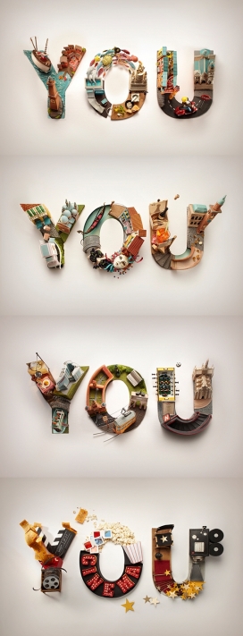 Vodafone-沃达丰You字母设计