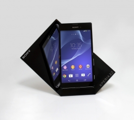 Sony Xperia Z2索尼手机旗舰倾斜产品包装设计