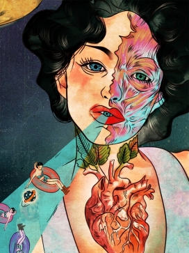 THE SAME PLANET人像插画欣赏