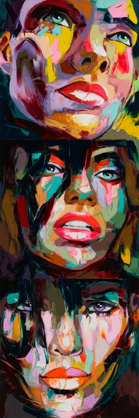 Francoise Nielly油画人像插画