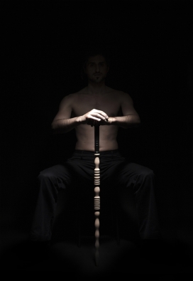 Walking Legs-经典的木制腿传统木雕拐杖