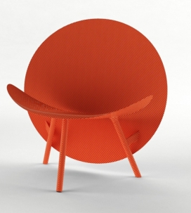 碳纤维复合材料家居椅子设计-伦敦设计师Michael Sodeau作品
