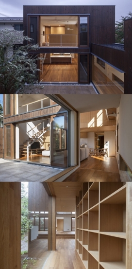 东京郊区的日本木质咖啡馆房屋建筑-浓味的城市和农村结合建筑特色