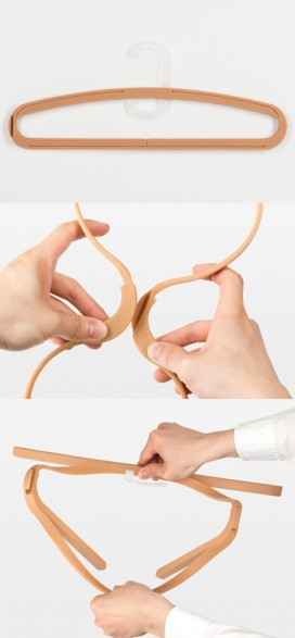 折叠弯曲衣架-德国hanger服装设计工作室出品