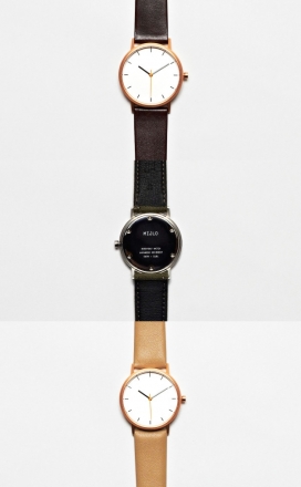 The Everyday腕表设计-允许两个面之间切换，有五个不同的肩带设计