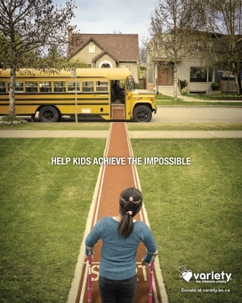 帮助孩子完成不可能的任务-Variety儿童公益平面广告