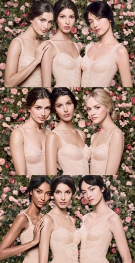 护肤战役-Dolce & Gabbana护肤品推出的一个新广告活动-肉色泳装套具造型极具诱惑