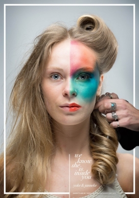 Yoke & Janneke美妆彩妆平面广告