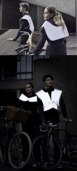 hi-vis自行车服装-高能见度的反光服装在夜间能起到提示安全作用