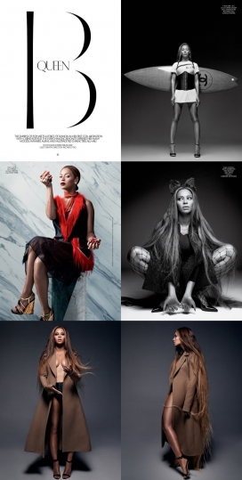 碧昂丝・吉赛尔・诺斯前卫时尚人像-纪梵希设计师里卡多倾力打造的人像时装，看起来超级魅惑