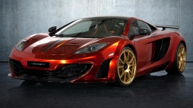 高清晰金红跑车壁纸