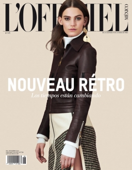 莉娜哈特-全新复古女装秀-LOfficiel杂志封面人像