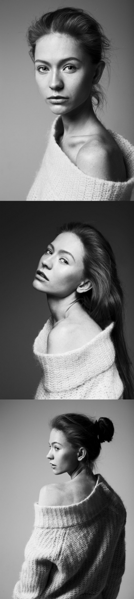 Masha/test质感女性黑白照片