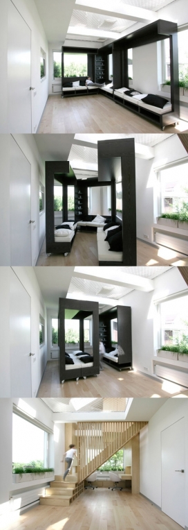 俄罗斯移动家具的家-33平方米的空间