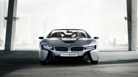 高清晰宝马概念车I8跑车壁纸