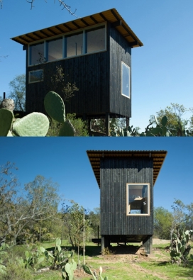 德拉烧焦小屋-智利DRAA工作室作品-藏身在人烟稀的智利海岸山脉地区