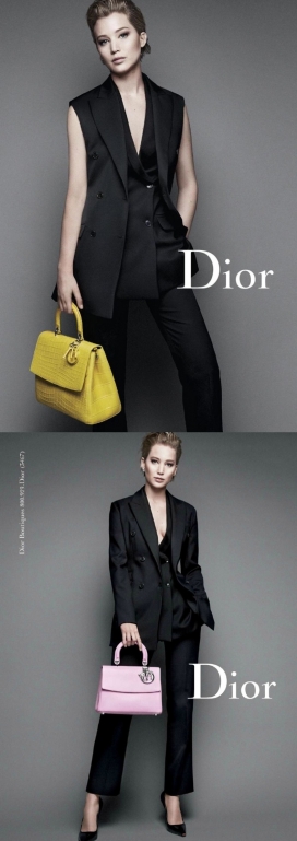 詹妮弗・劳伦斯-Dior迪奥包包2014年秋季广告大片-