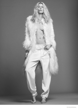 克劳迪娅・希弗-蓬乱的秀发和低调的妆容，带来了华丽的巅峰之作-在深圳2014年9月拍摄的照片