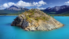 加拿大班夫国家岛屿公园壁纸