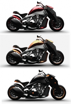 Seraphim-哈雷戴维森电力巡洋舰摩托车设计