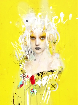 Personal illustration 2014人像美女插画