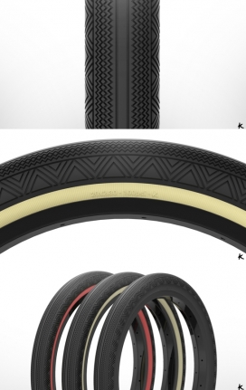 独特的阿兹特克花纹图案风格自行车配件