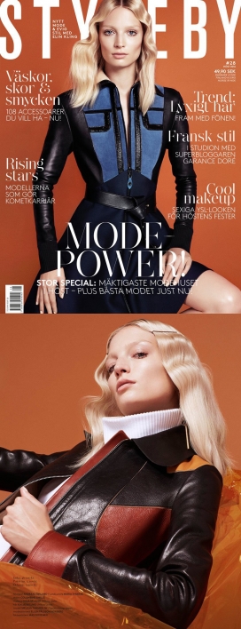 金发美女玛丽亚・泰蕾兹的-路易威登秋季拍摄封面