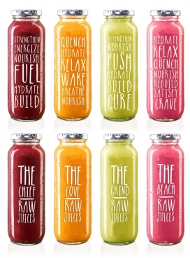 Concept: RAW有机新鲜果汁饮料包装设计