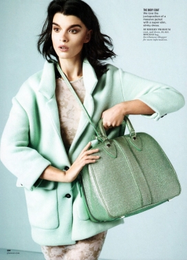 Glamour魅力美国2014年3月-展现春天戏剧性比例的女装秀