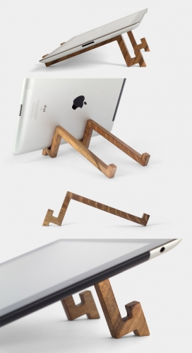 iPad木制三脚架设计
