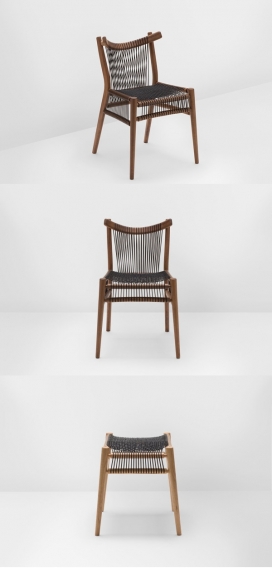 编制椅-伦敦设计节-设计灵感来自手工制作带织机
