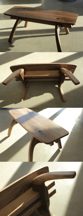 Barracuda梭子鱼茶板凳设计