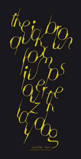 Aulestika Neue炫酷英文字体与数字设计-灵感来自笔划