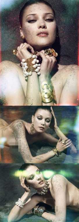 戴安娜摩尔多瓦-VOGUE时尚巴西2014年10月-奢华珠宝社论