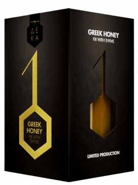 希腊10 Greek Honey蜂蜜包装设计-充满活力的蜜糖色对比度