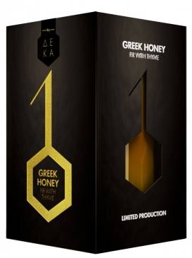 希腊10 Greek Honey蜂蜜包装设计-充满活力的蜜糖色对比度