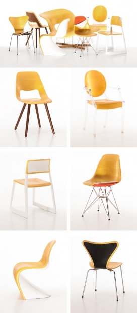 金色橡胶覆盖物的家具